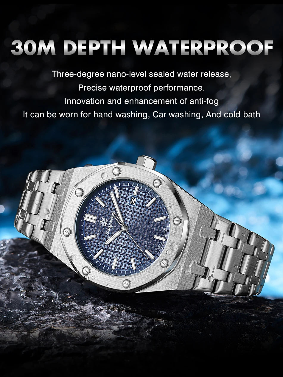 PAAZOMU Men’s Luxury Business Watch – Strength Meets Sophistication