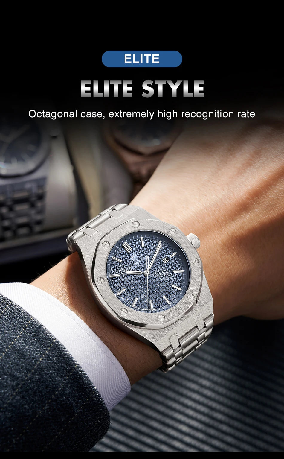 PAAZOMU Men’s Luxury Business Watch – Strength Meets Sophistication