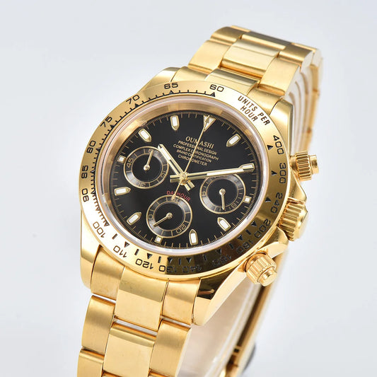 OUMASHI VK63 Man luxury watches Sports Quartz Watch Sapphire Stainless Steel Waterproof  Chronometer for vk63 Movement