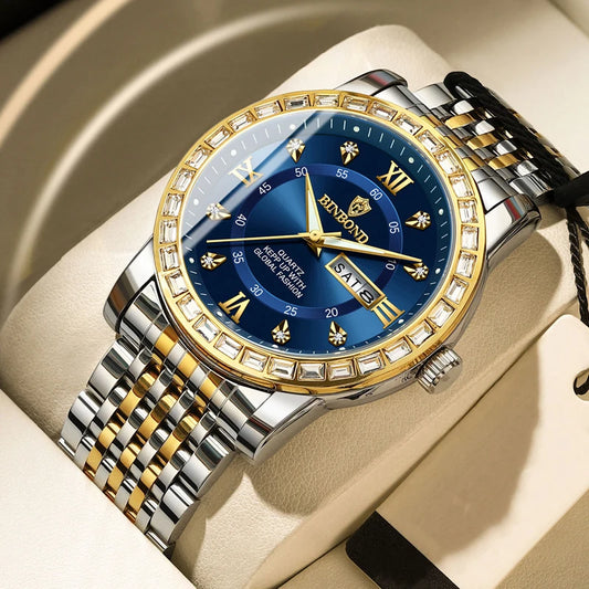 BINBOND Men’s Quartz Watch – Style Meets Everyday Performance