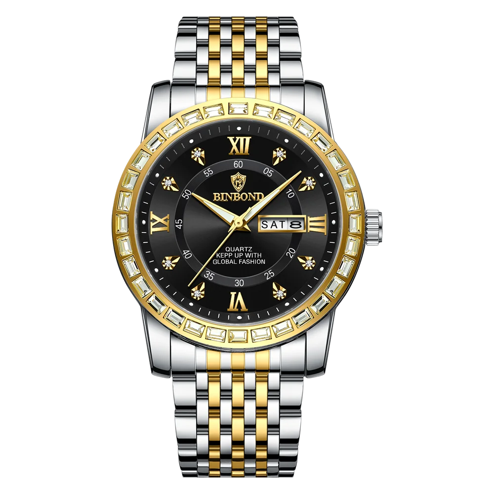 BINBOND Men’s Quartz Watch – Style Meets Everyday Performance
