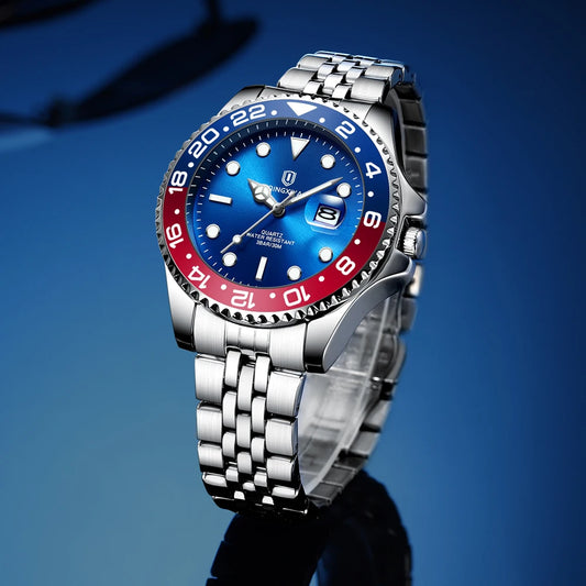 QINGXIYA Men's Luxury Quartz Watch – Stylish, Durable & Functional