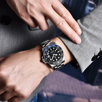 PAGANI DESIGN V3 Version GMT Watches Men's Luxury Sapphire Automatic Mechanical Watch 40MM Stainless Steel Waterproof Watch