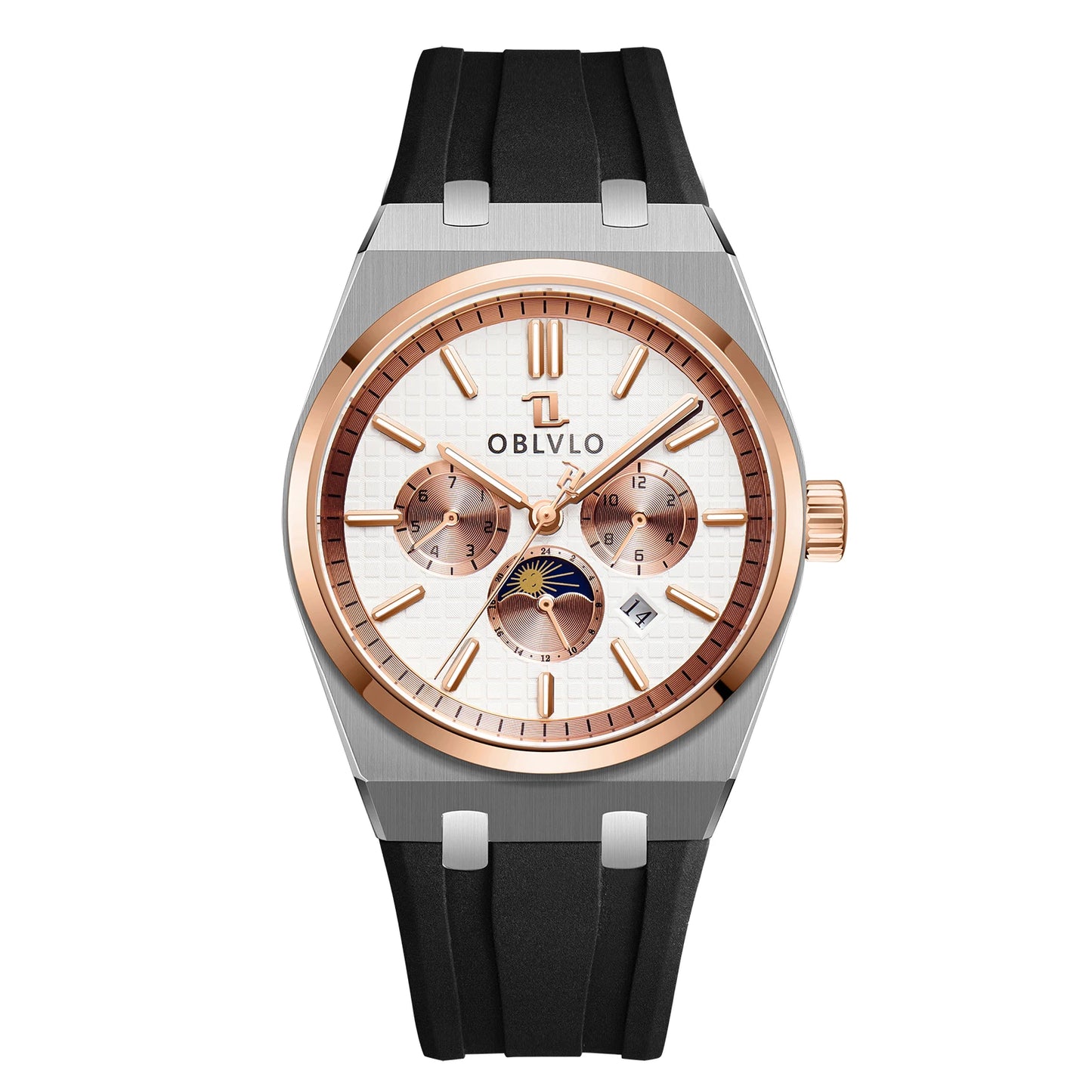 Elevate your wristwear with the OBLVLO Luxury Mechanical Watch, crafted for those who appreciate precision and sophistication.