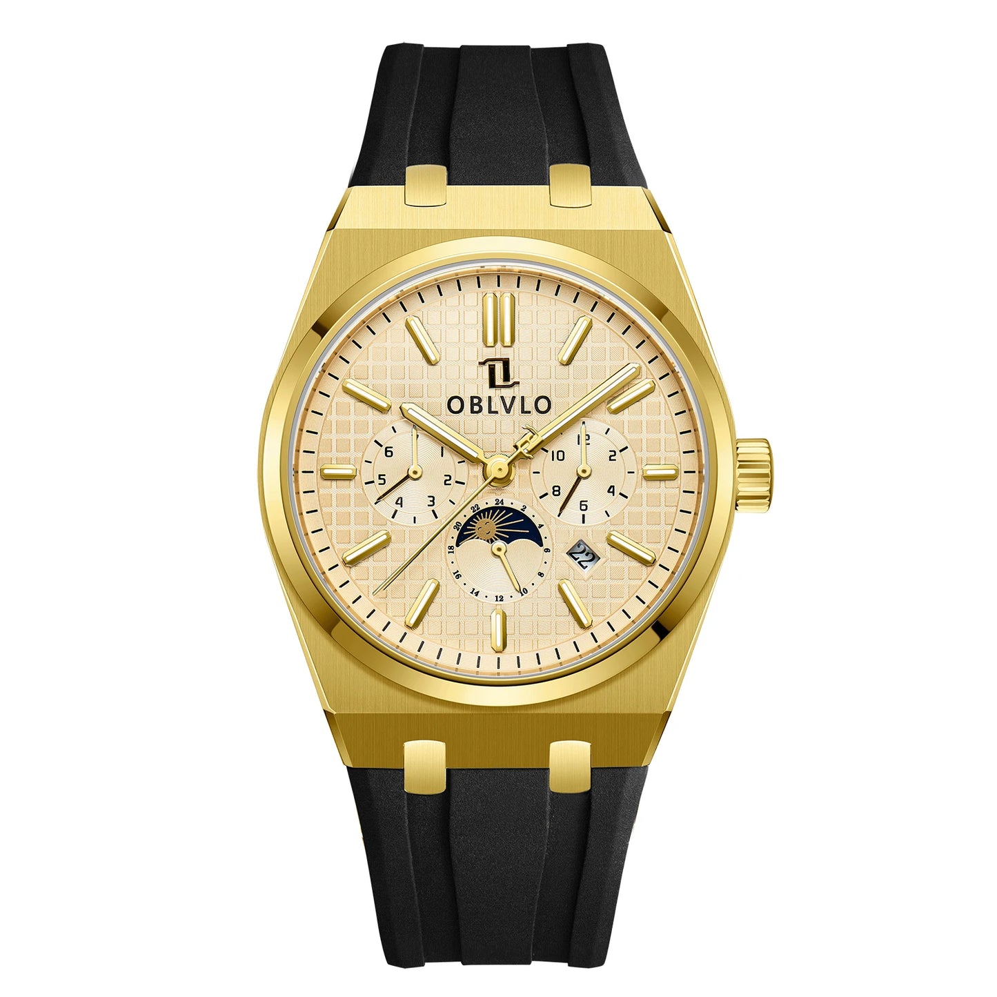 Elevate your wristwear with the OBLVLO Luxury Mechanical Watch, crafted for those who appreciate precision and sophistication.