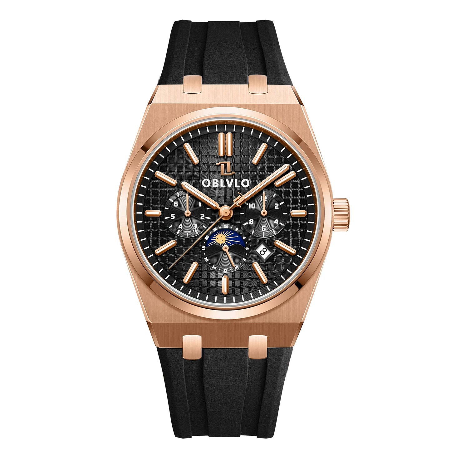 Elevate your wristwear with the OBLVLO Luxury Mechanical Watch, crafted for those who appreciate precision and sophistication.