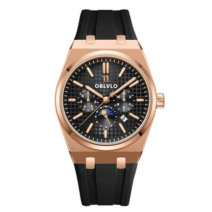 Elevate your wristwear with the OBLVLO Luxury Mechanical Watch, crafted for those who appreciate precision and sophistication.