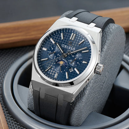 Elevate your wristwear with the OBLVLO Luxury Mechanical Watch, crafted for those who appreciate precision and sophistication.
