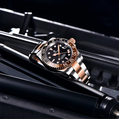 PAGANI DESIGN V3 Version GMT Watches Men's Luxury Sapphire Automatic Mechanical Watch 40MM Stainless Steel Waterproof Watch