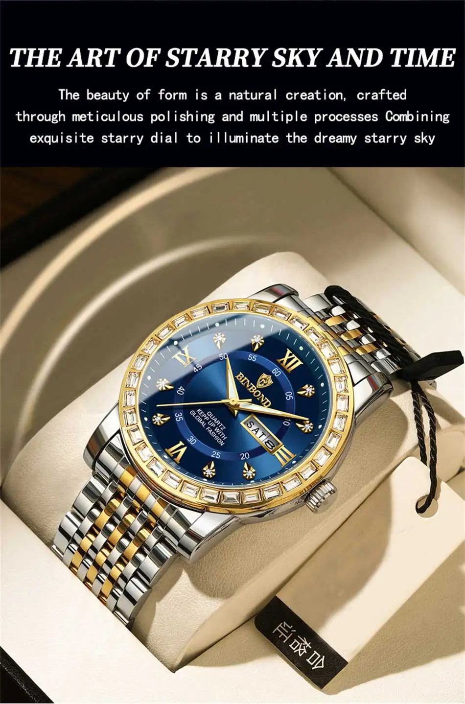 BINBOND Men’s Quartz Watch – Style Meets Everyday Performance