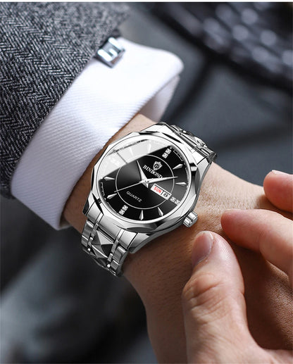BINBOND Top Brand Luxury Fashion Watch Men Waterproof Week Date Clock Sport Watch Men Quartz Wristwatch