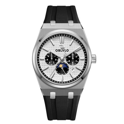 Elevate your wristwear with the OBLVLO Luxury Mechanical Watch, crafted for those who appreciate precision and sophistication.