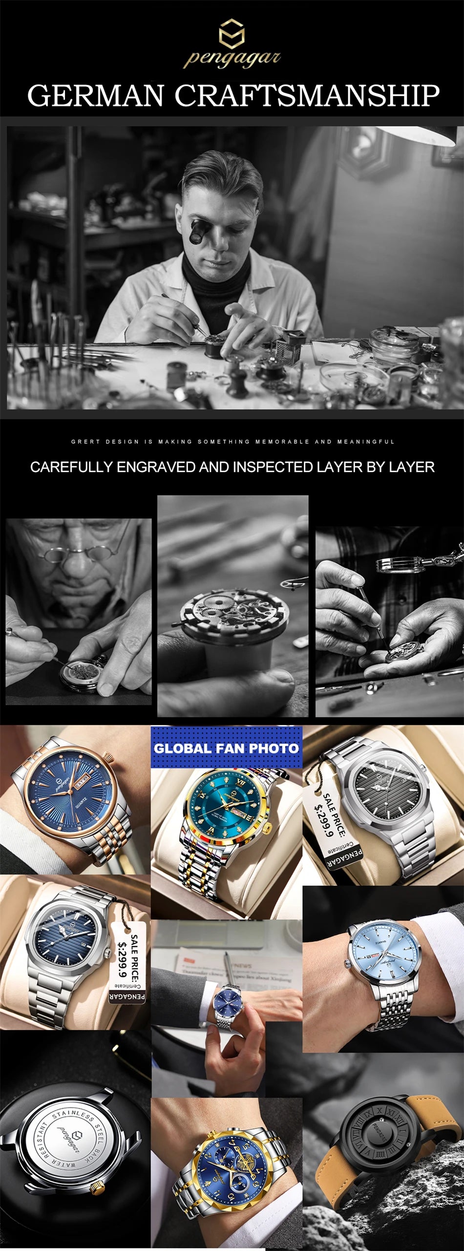 Men’s Light Luxury Quartz Watch – Elegant. Practical. Timeless.