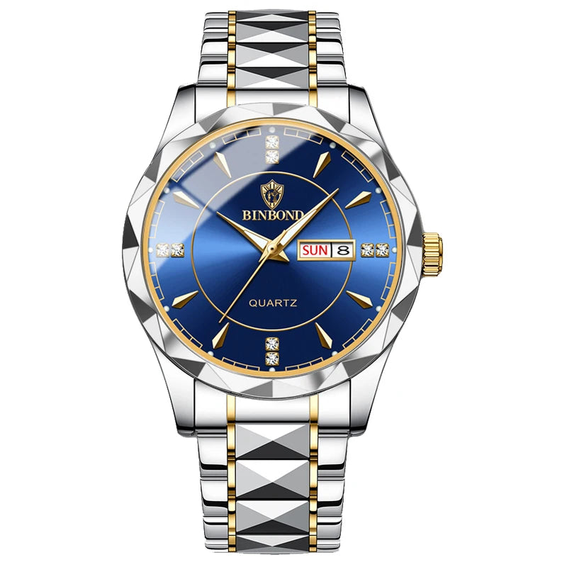 BINBOND Top Brand Luxury Fashion Watch Men Waterproof Week Date Clock Sport Watch Men Quartz Wristwatch