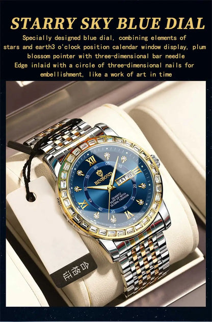 BINBOND Men’s Quartz Watch – Style Meets Everyday Performance