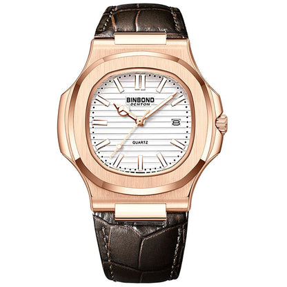Men’s Rose Gold Quartz Watch – Effortless Style, Everyday Luxury
