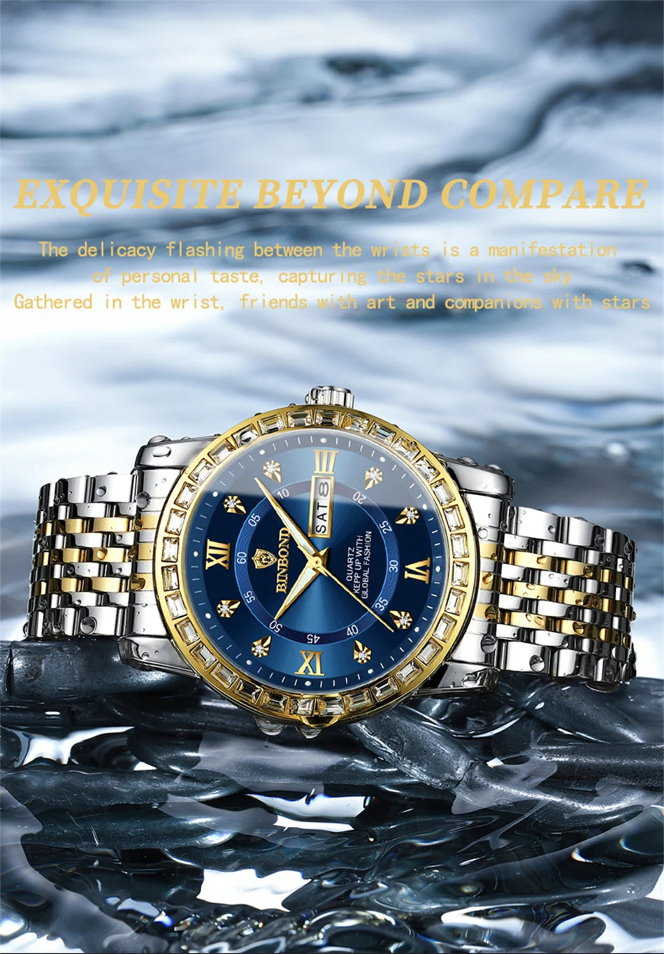 BINBOND Men’s Quartz Watch – Style Meets Everyday Performance