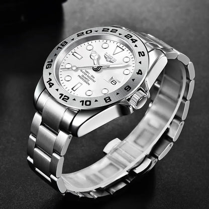 LIGE 2024 Men Watch Stainless Steel Band Date Mens Clock Business Male Watches Waterproof Luxuries Man Wrist Watches for Men