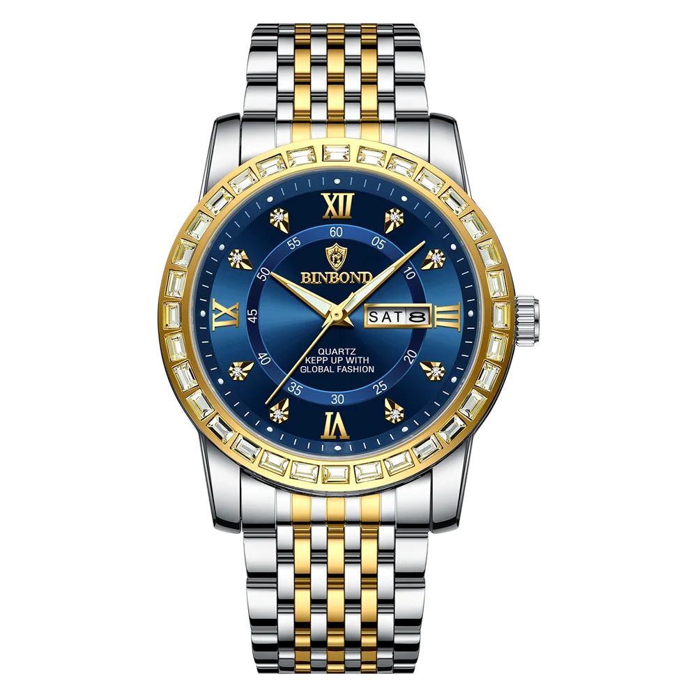 BINBOND Men’s Quartz Watch – Style Meets Everyday Performance