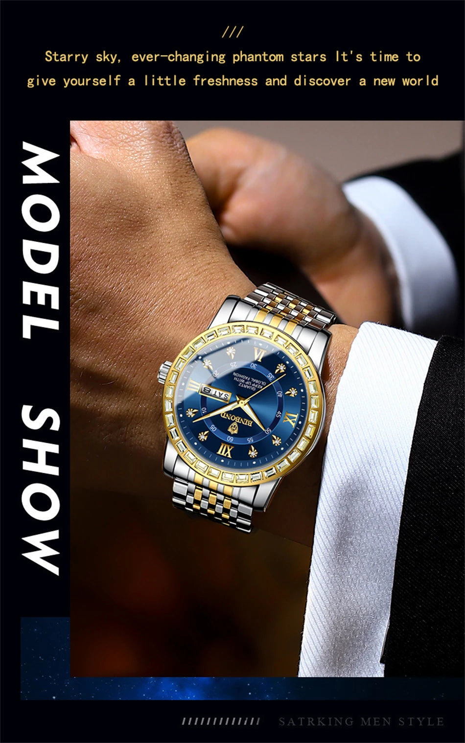 BINBOND Men’s Quartz Watch – Style Meets Everyday Performance