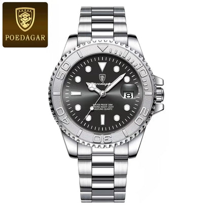 POEDAGAR Men’s Luxury Quartz Watch – Strength in Every Second