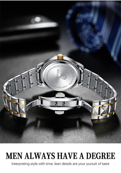 BINBOND Top Brand Luxury Fashion Watch Men Waterproof Week Date Clock Sport Watch Men Quartz Wristwatch