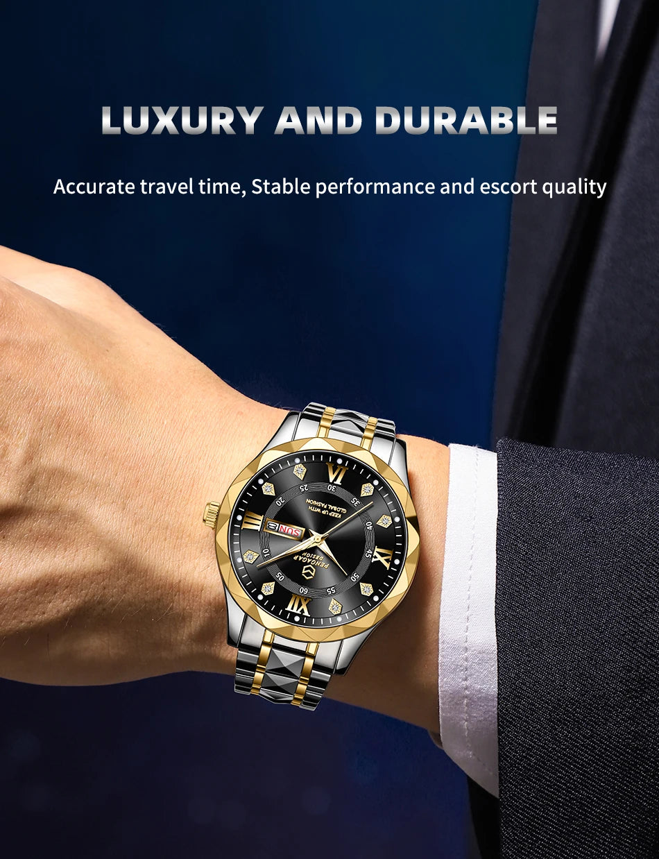 Men’s Light Luxury Quartz Watch – Elegant. Practical. Timeless.