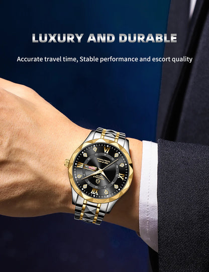 Men’s Light Luxury Quartz Watch – Elegant. Practical. Timeless.