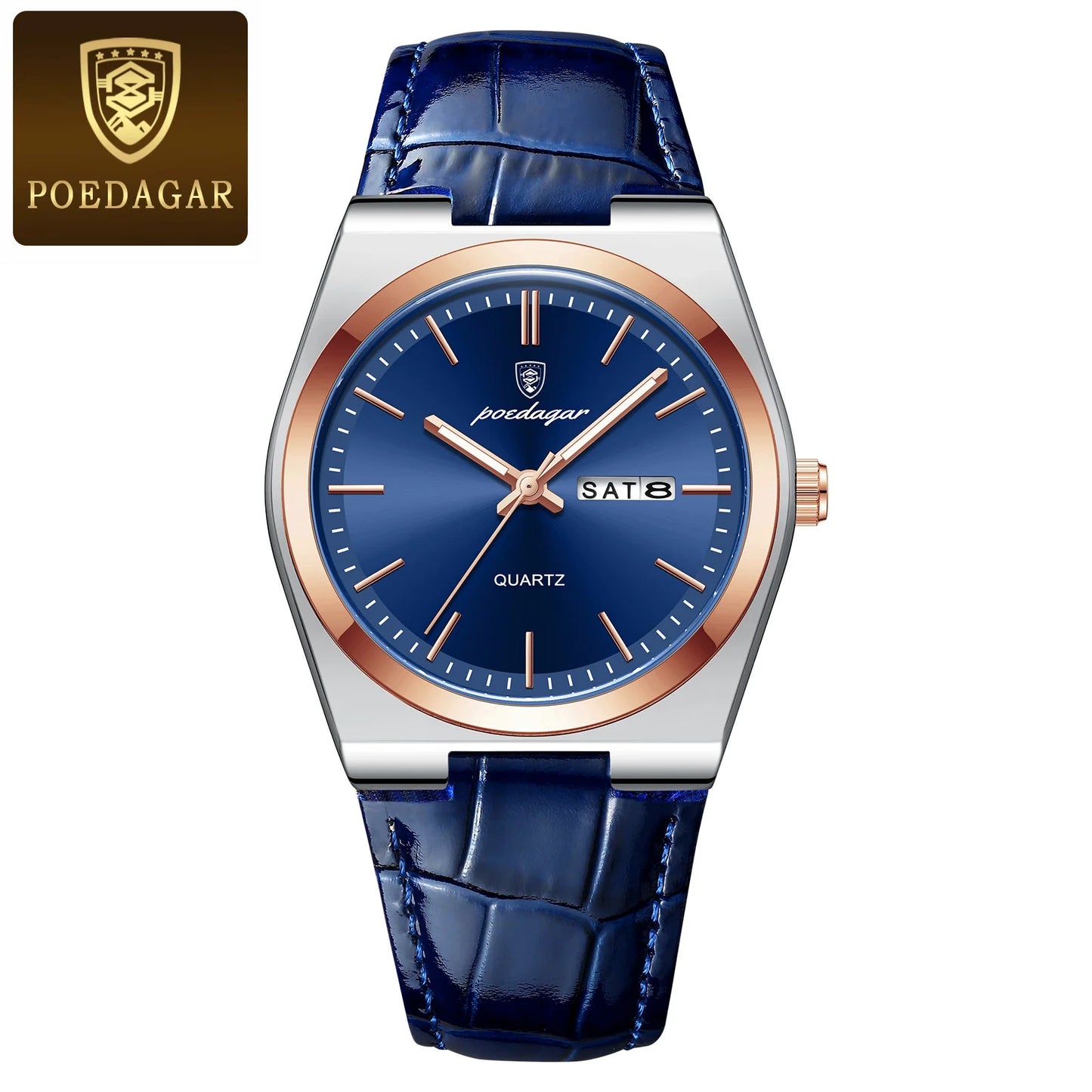 POEDAGAR Men’s Luxury Quartz Watch – Classic Elegance for Everyday Confidence