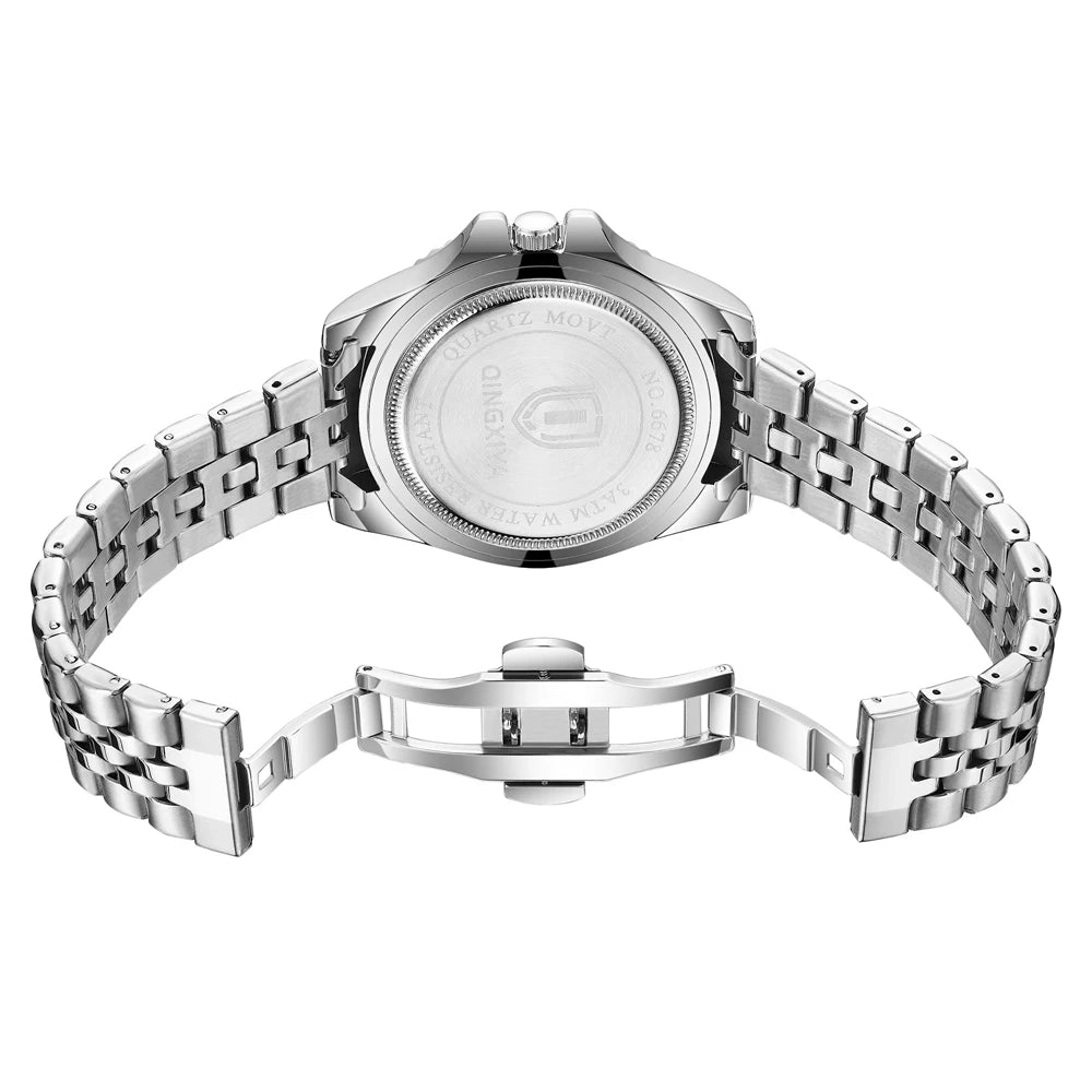 QINGXIYA Men's Luxury Quartz Watch – Stylish, Durable & Functional
