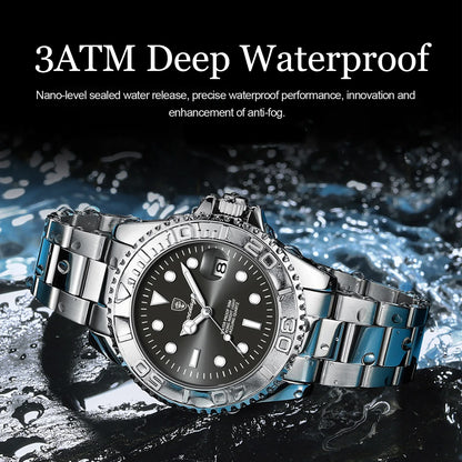 POEDAGAR Men’s Luxury Quartz Watch – Strength in Every Second