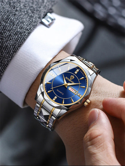 BINBOND Top Brand Luxury Fashion Watch Men Waterproof Week Date Clock Sport Watch Men Quartz Wristwatch