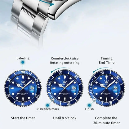 OLEVS 5885 Diving Series Men’s Watch – Luxury Meets Performance