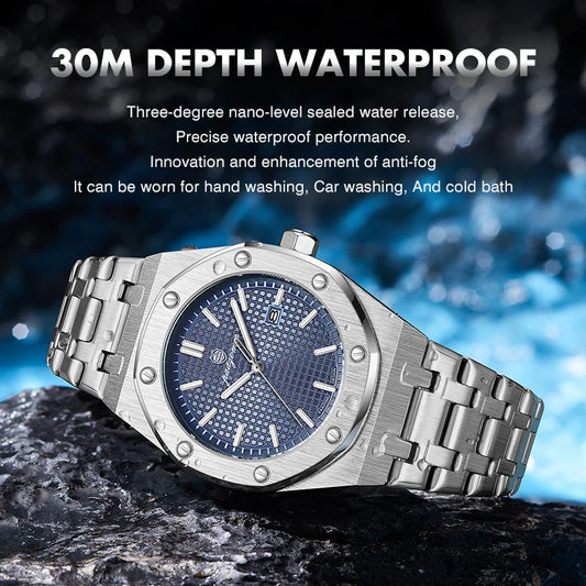 PAAZOMU Men’s Luxury Business Watch – Strength Meets Sophistication
