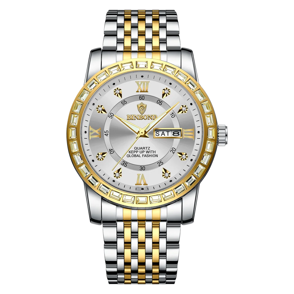 BINBOND Men’s Quartz Watch – Style Meets Everyday Performance