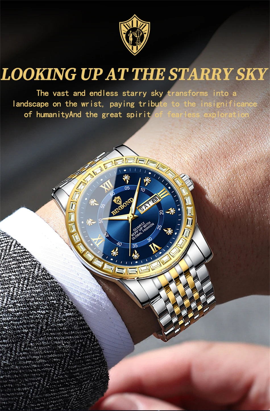 BINBOND Men’s Quartz Watch – Style Meets Everyday Performance