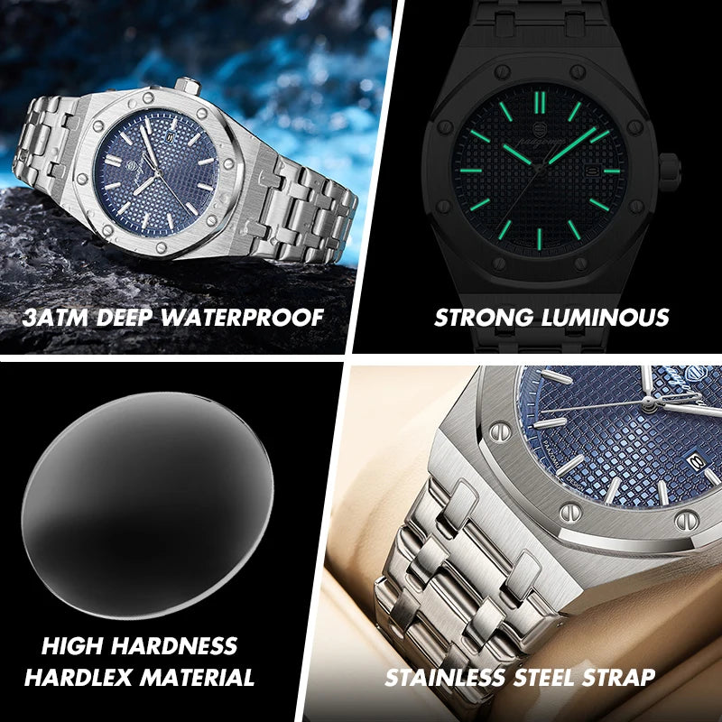 PAAZOMU Men’s Luxury Business Watch – Strength Meets Sophistication