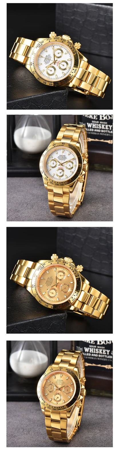 OUMASHI VK63 Man luxury watches Sports Quartz Watch Sapphire Stainless Steel Waterproof  Chronometer for vk63 Movement