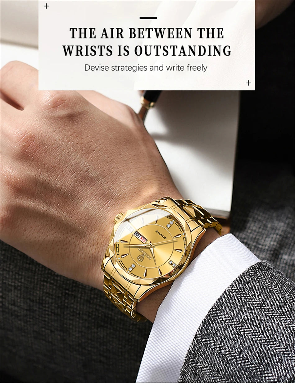 BINBOND Top Brand Luxury Fashion Watch Men Waterproof Week Date Clock Sport Watch Men Quartz Wristwatch