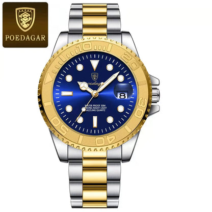 POEDAGAR Men’s Luxury Quartz Watch – Strength in Every Second