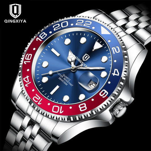 QINGXIYA Men's Luxury Quartz Watch – Stylish, Durable & Functional