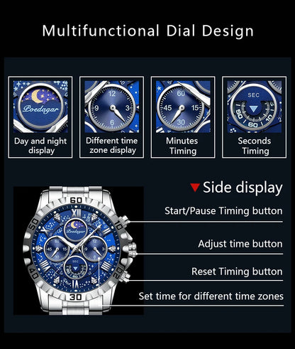 Quartz chronograph movement – accurate timekeeping and stopwatch functions