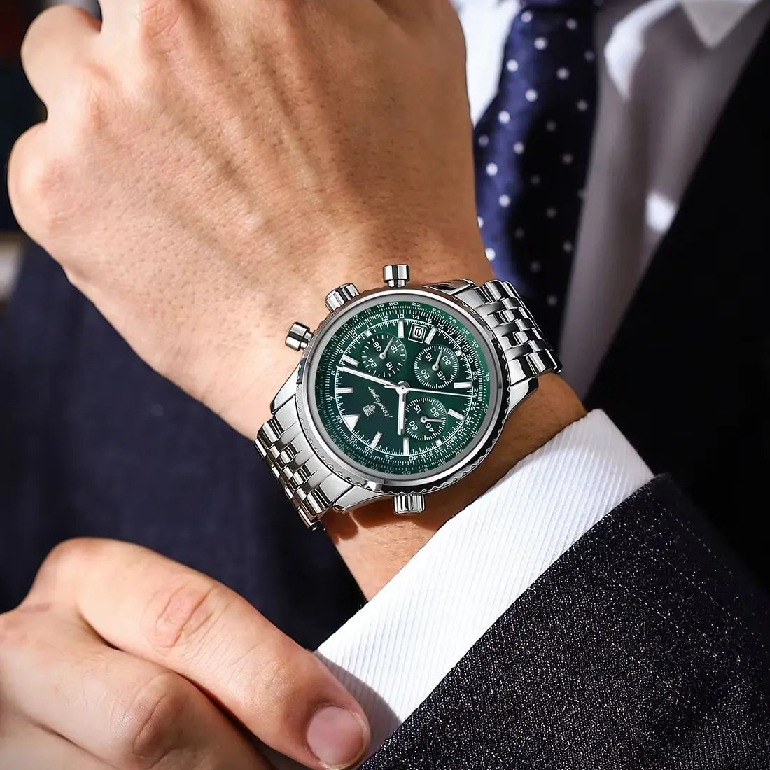 POEDAGAR Men’s Luxury Chronograph Watch – Bold. Precise. Ready for Anything.