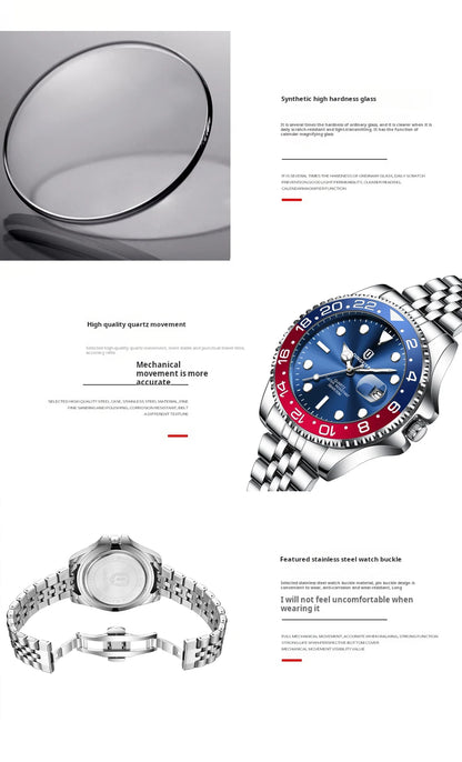 QINGXIYA Men's Luxury Quartz Watch – Stylish, Durable & Functional