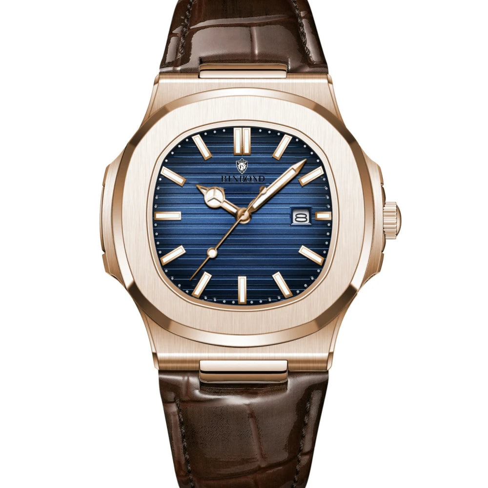 Men’s Rose Gold Quartz Watch – Effortless Style, Everyday Luxury