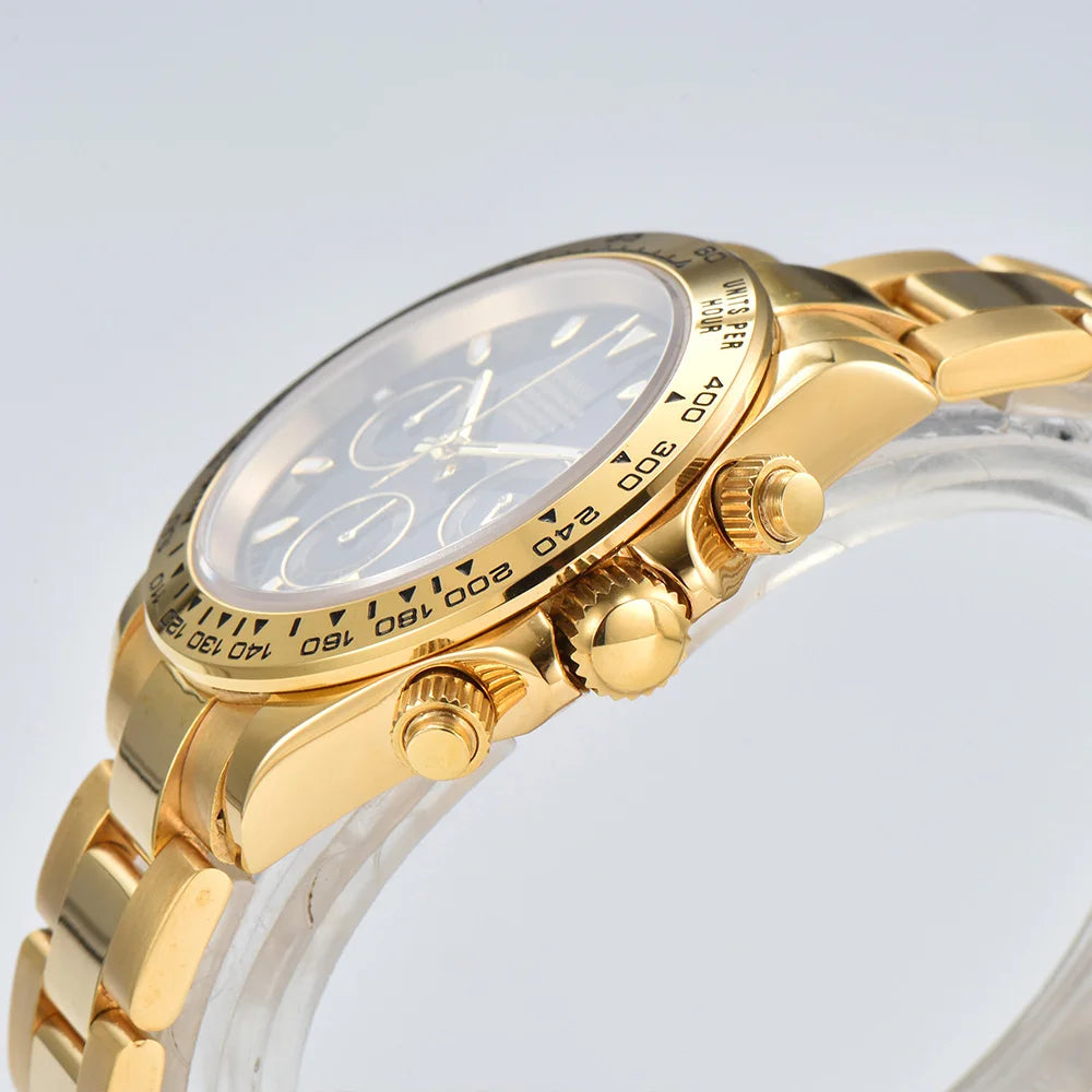 OUMASHI VK63 Man luxury watches Sports Quartz Watch Sapphire Stainless Steel Waterproof  Chronometer for vk63 Movement