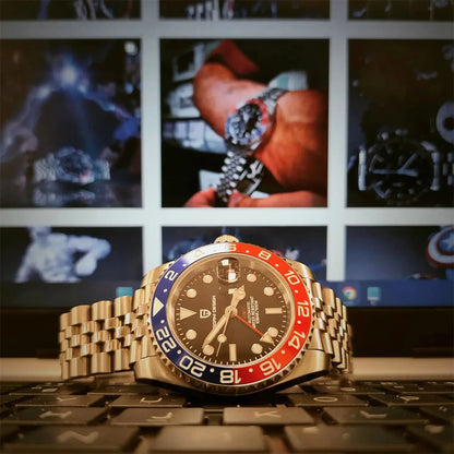 PAGANI DESIGN V3 Version GMT Watches Men's Luxury Sapphire Automatic Mechanical Watch 40MM Stainless Steel Waterproof Watch