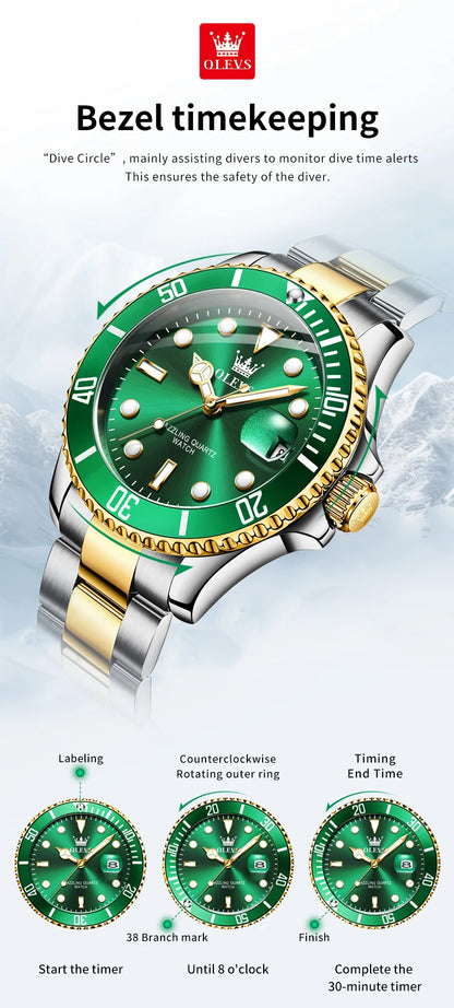 OLEVS 5885 Diving Series Men’s Watch – Luxury Meets Performance
