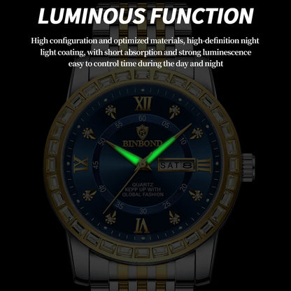 BINBOND Men’s Quartz Watch – Style Meets Everyday Performance