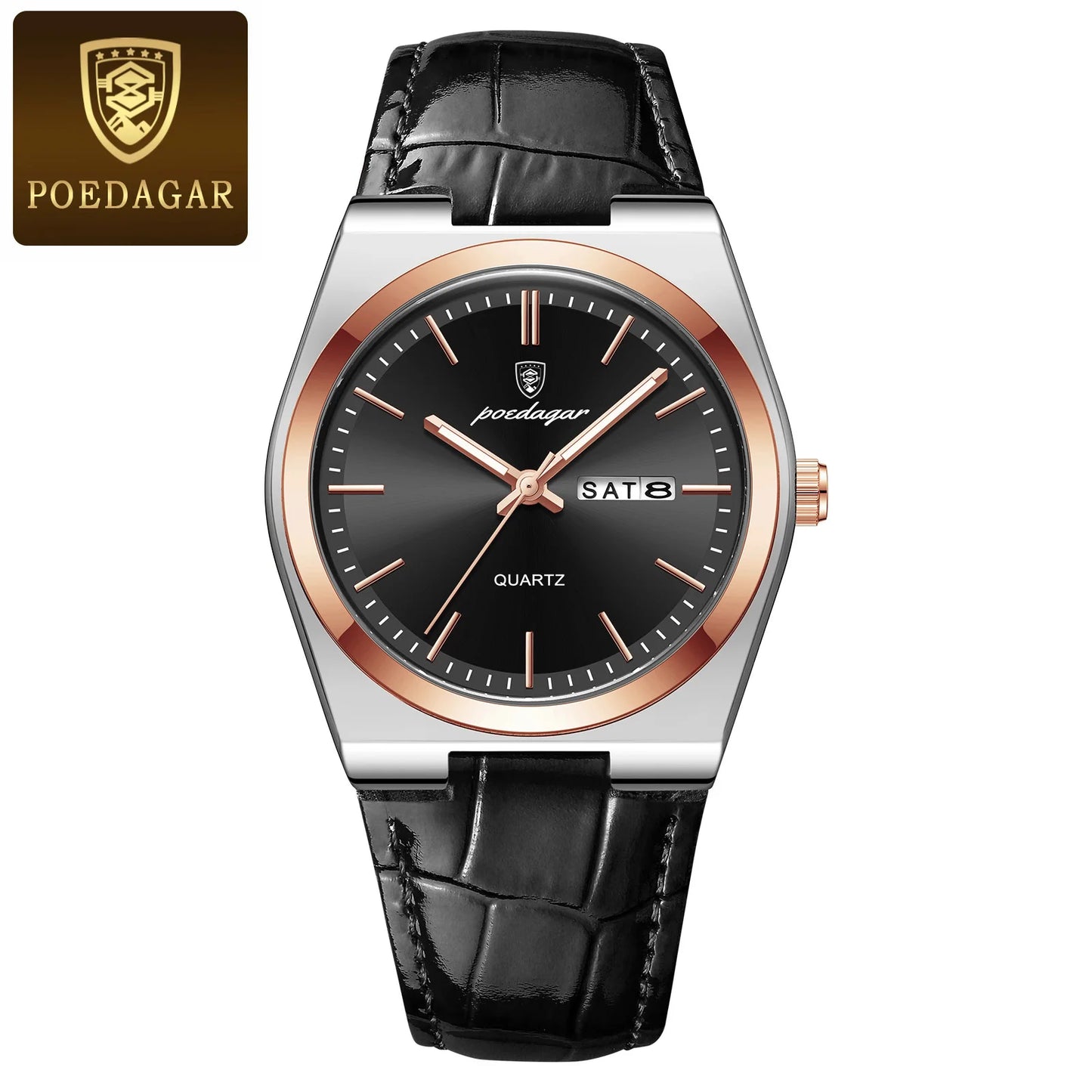 POEDAGAR Men’s Luxury Quartz Watch – Classic Elegance for Everyday Confidence